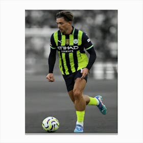 Jack Grealish Of Manchester City Canvas Print