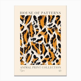 House Of Patterns Tiger Animal Print Pattern 3 Canvas Print