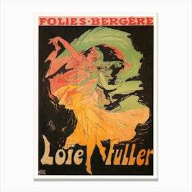 Belle Époque Vintage French Poster Art, Jules Chéret Canvas Print