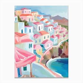 Santorini Print Poster 5 Canvas Print