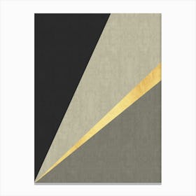 Golden geometric stroke 3 Canvas Print