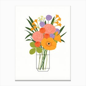 Flowers In A Vase 84 Canvas Print