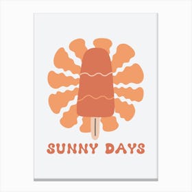 Sunny Days Ice Cream Canvas Print