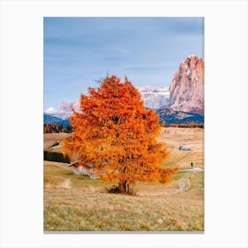 Autumn In The Dolomites 1 Canvas Print