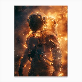 Fantasy Whimsical Astronaut 9 Canvas Print