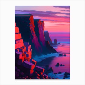 Giant S Causeway Dreamy Sunset Canvas Print