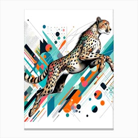 Bauhaus Abstract Animal Canvas Print