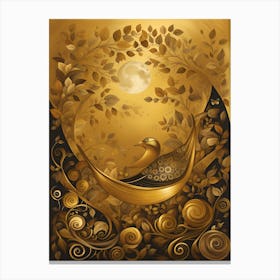 Golden Dove Canvas Print