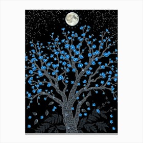 Moonlight Tree 3 Canvas Print