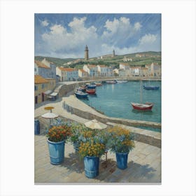 Whispers of the Harbor Breeze Port Of Sardinia Canvas Print