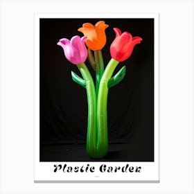 Bright Inflatable Flowers Poster Tulip 1 Canvas Print