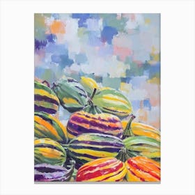 Delicata Squash Still Life Painting vegetable Canvas Print