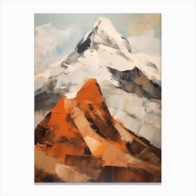 Huascaran Peru 2 Mountain Painting Canvas Print