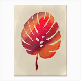 Red Leaf Canvas Print