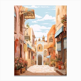 Marrakech Morocco 3 Illustration Canvas Print