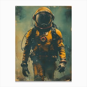 Beautiful Retro Astronaut 7 Canvas Print