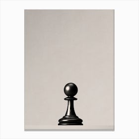 CHESS - The Black Pawn II Canvas Print
