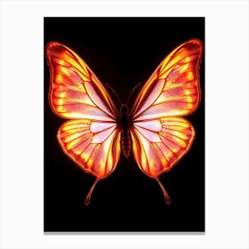 Flaming Butterfly Canvas Print