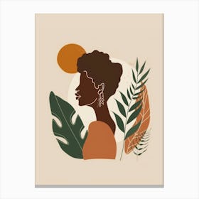 Portrait Of African Woman 80 Canvas Print