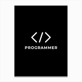 Programmer Logo Canvas Print