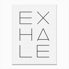 Exhale Canvas Print