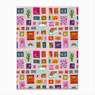 Stamp Print Canvas Print