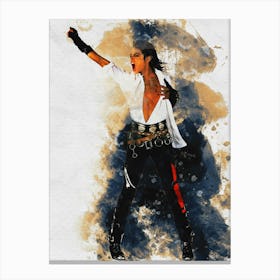 Smudge Michael Jackson King Of Pop Canvas Print