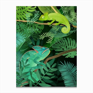 Chameleons Canvas Print