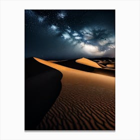 Night Sky In The Desert Canvas Print