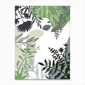 Botanical Abstract Illustration Canvas Print