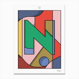 The Letter N Canvas Print
