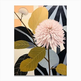 Flower Illustration Bergamot 2 Canvas Print