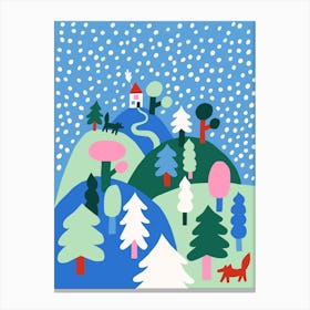 Snowing Canvas Print