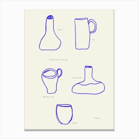 Collection of Mugs Canvas Print