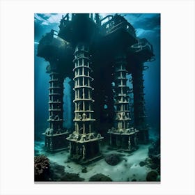 Undersea Temple -Reimagined Canvas Print