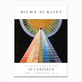 Hilma Af Klint Altarpiece No Group X Canvas Print