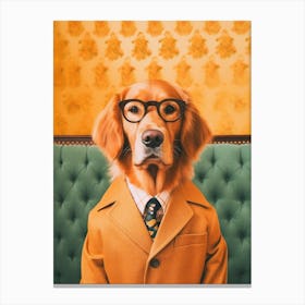 A Golden Retriever Dog 8 Canvas Print