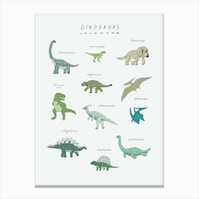 Dinosaurs Canvas Print