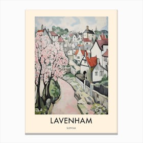 Lavenham (Suffolk) Painting 2 Travel Poster Canvas Print