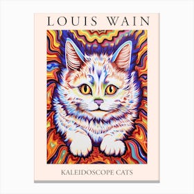 Louis Wain, Kaleidoscope Cats Poster 5 Canvas Print