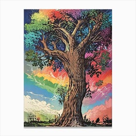 Rainbow Tree 1 Canvas Print