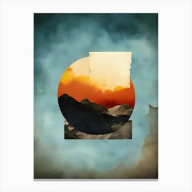 Sunset Over The Mountains Canvas Print