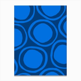 Blue Circles Canvas Print