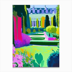 Gardens Of The Palace Of Versailles, 1, France Abstract Still Life Canvas Print