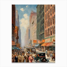 New York City Street Scene 12 Canvas Print
