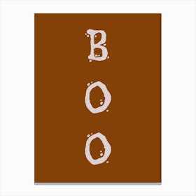 BOO no. 5 Canvas Print