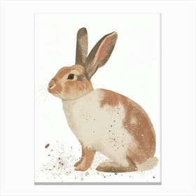 New Zealand Rabbit Nursery Illustration 1 Canvas Print