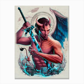 Demons And Angels 6 Canvas Print