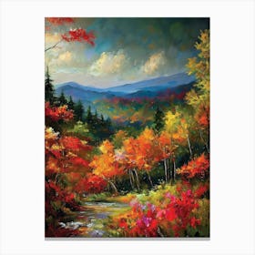 Autumn In The Smoky Mountains 1 Canvas Print