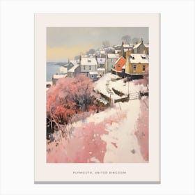 Dreamy Winter Painting Poster Plymouth United Kingdom 2 Canvas Print